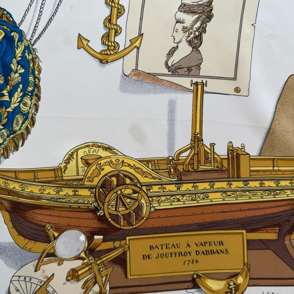 Hermès Nautical Themed Silk Scarf - Picture 11 of 15